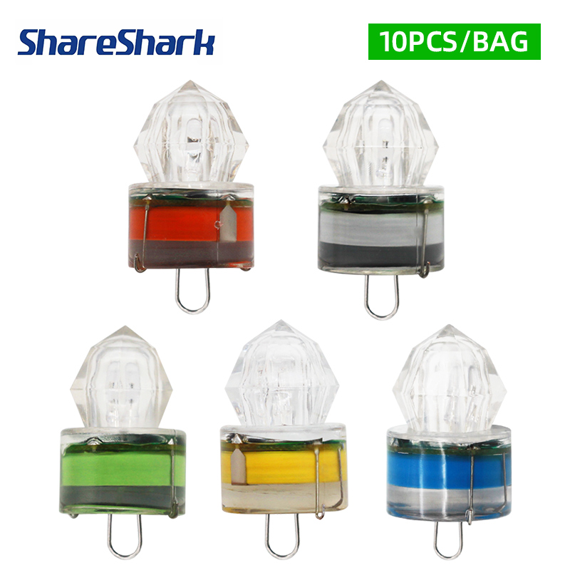Fishing Bag Waterproof - ShareShark 10 sztuk/worek LED Lampki Wędkarskie