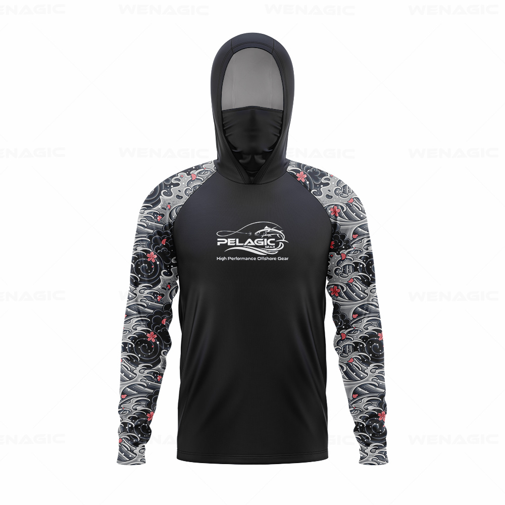 Fishing Hoodie - Sprzęt pelagiczny Męska koszulka wędkarska z