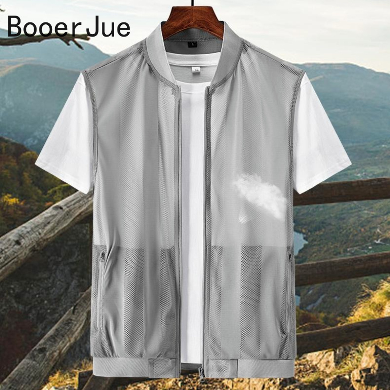 Fishing Vest - Męska kamizelka siatkowa na lato, oddychająca,