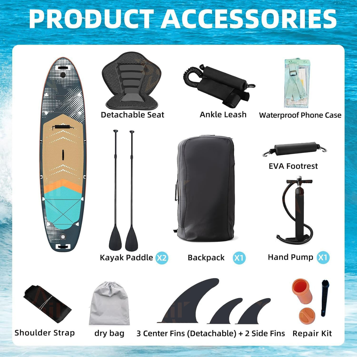 Wielofunkcyjna dmuchana deska  – Fishing Backpack recenzja i cena