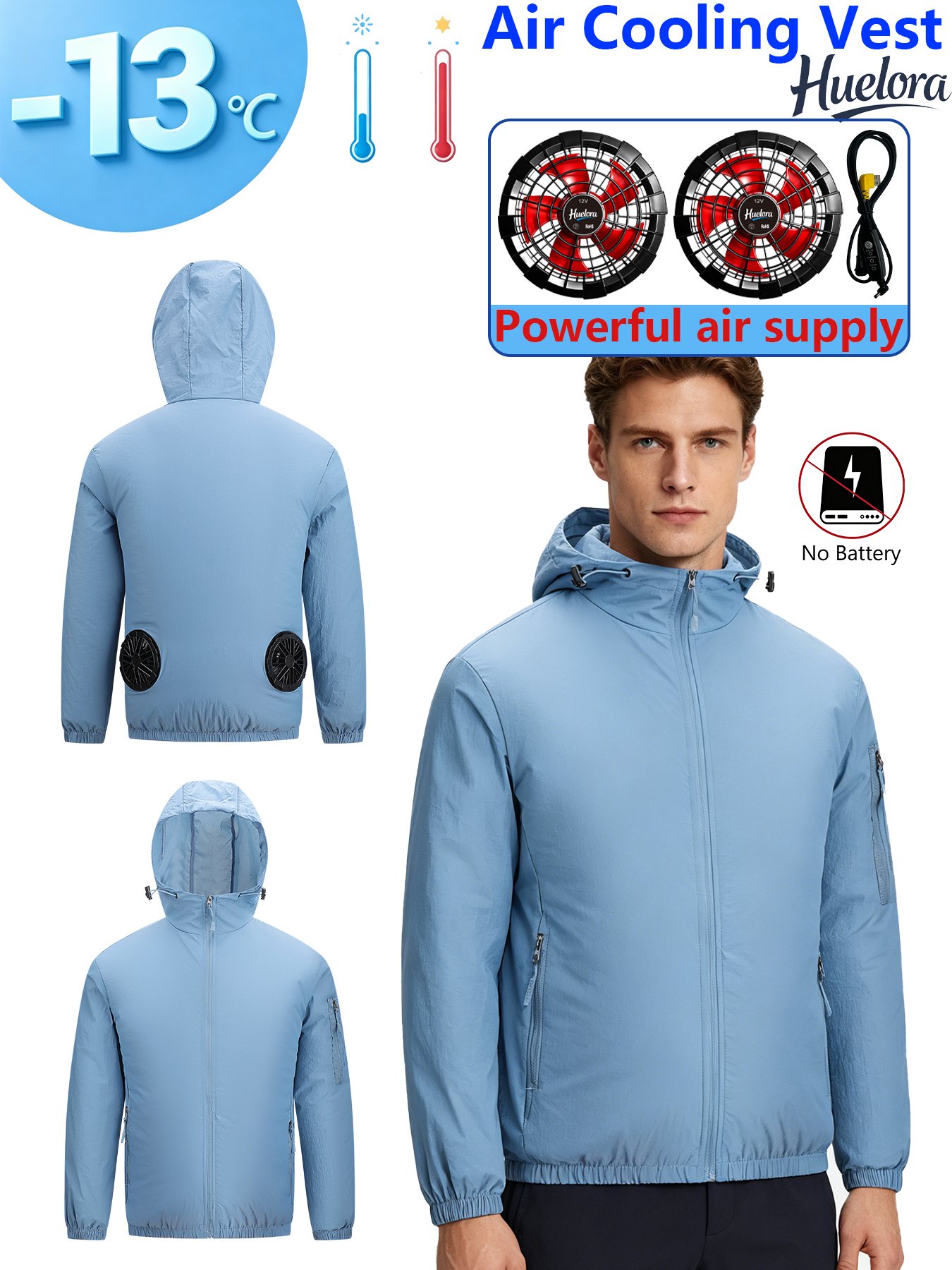 Męska kurtka z kapturem i USB  – Fishing Hoodie recenzja i cena