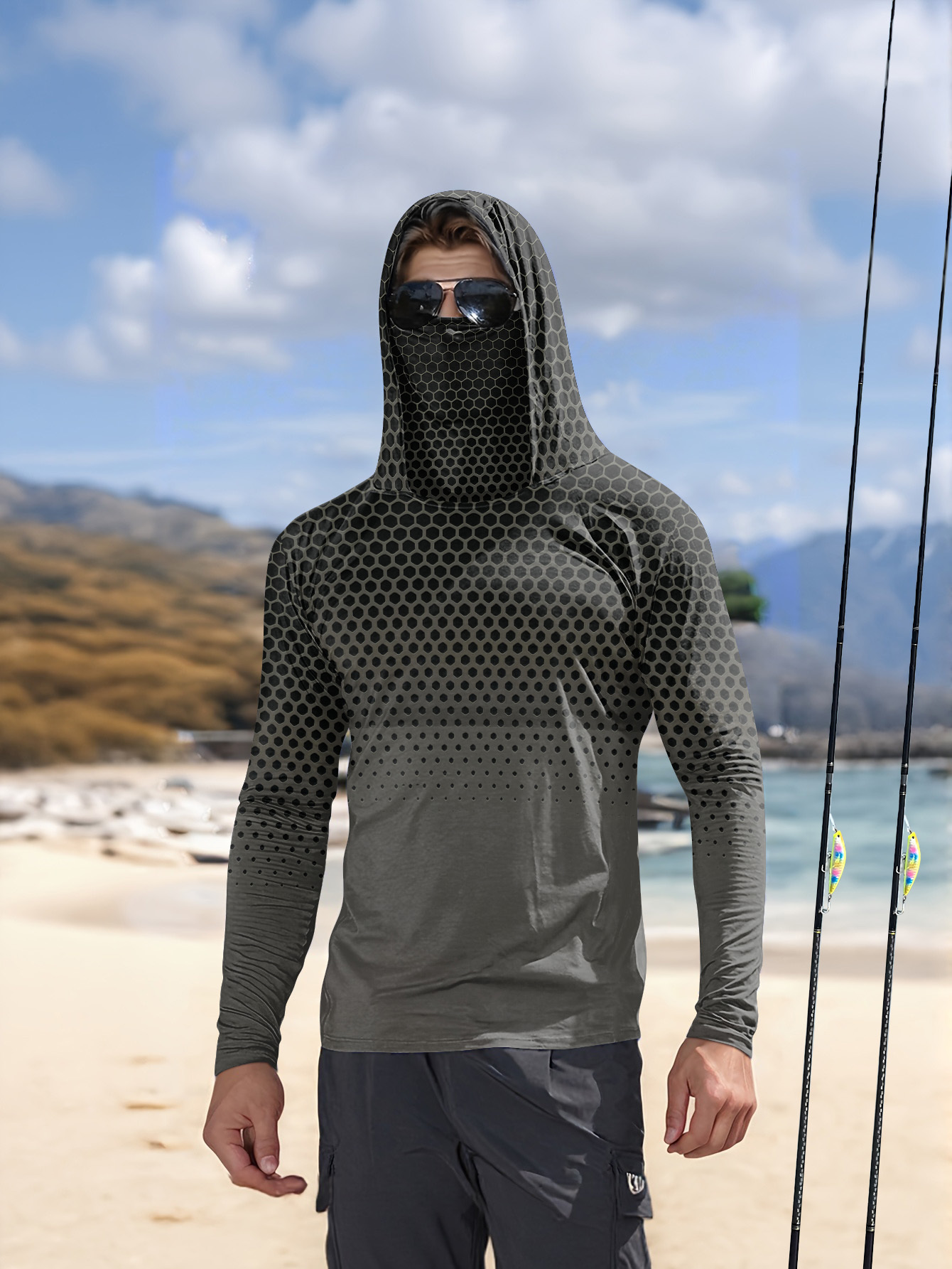 Szara koszulka w plasterki mio – Fishing Hoodie recenzja i cena